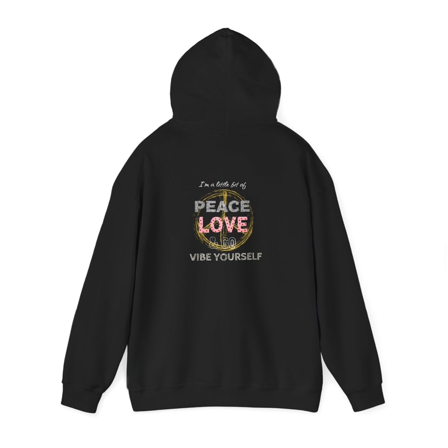 Peace, Love, Vibe yourself Unisex Heavy Blend™ Hooded Sweatshirt