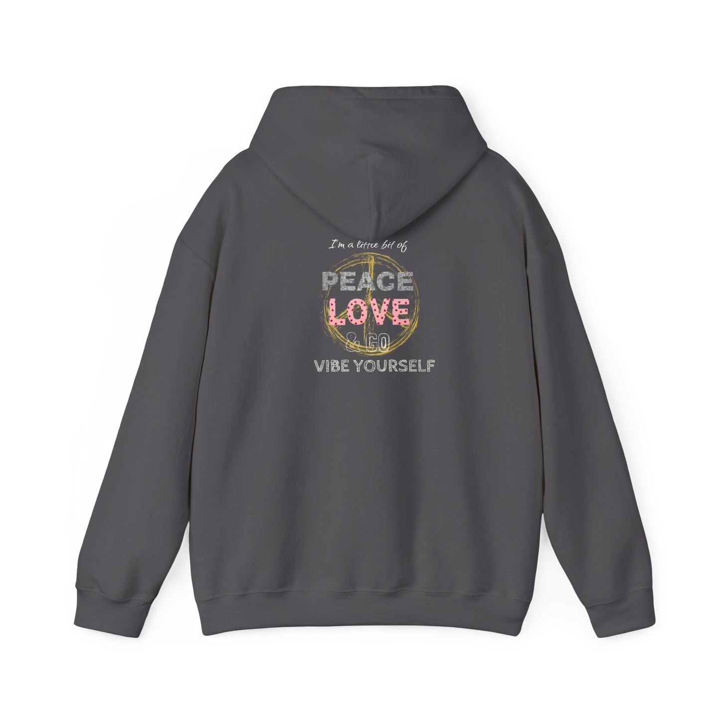 Peace, Love, Vibe yourself Unisex Heavy Blend™ Hooded Sweatshirt