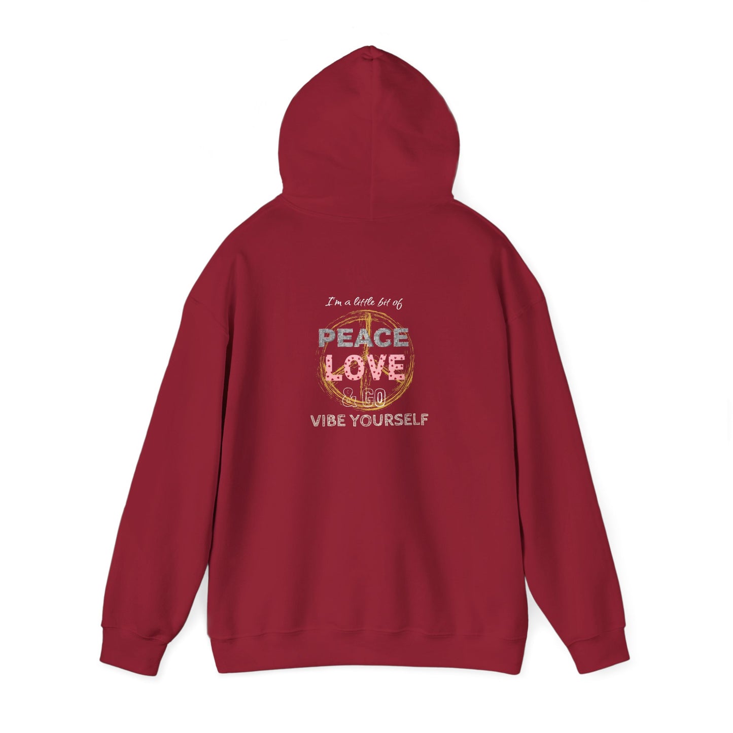 Peace, Love, Vibe yourself Unisex Heavy Blend™ Hooded Sweatshirt