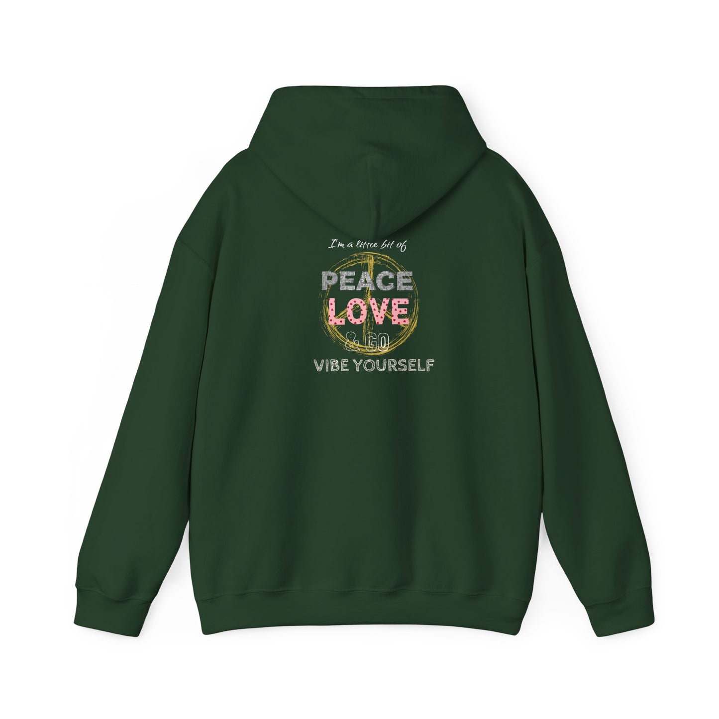 Peace, Love, Vibe yourself Unisex Heavy Blend™ Hooded Sweatshirt