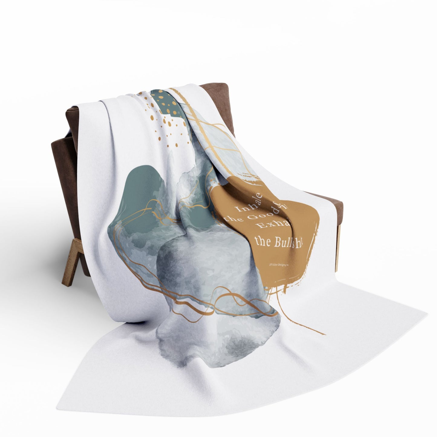 Inhale the good shit, exhale the bullshit! Arctic Fleece Blanket | Cozy Throw Blanket