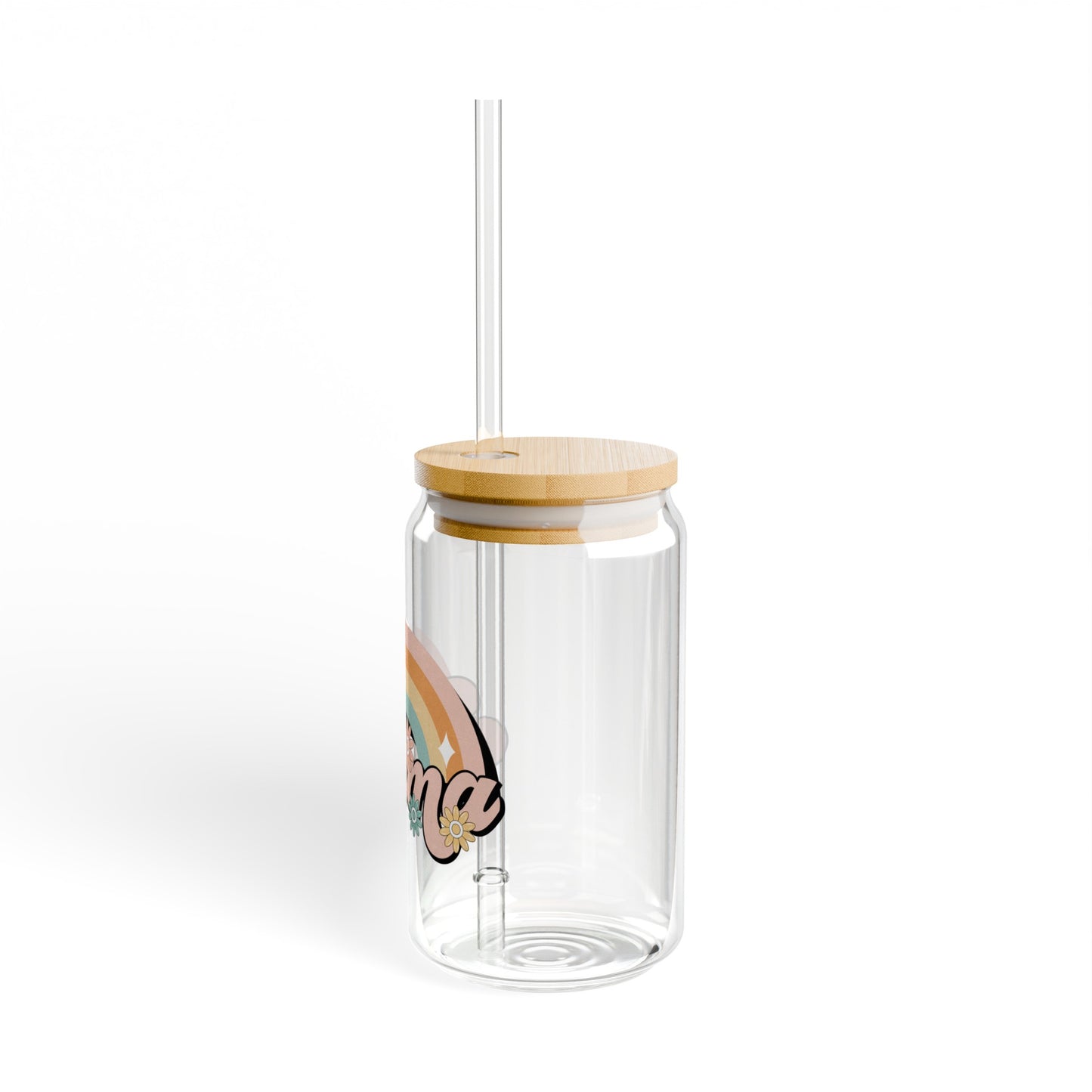 Rainbow Mama Sipper Glass, 16oz