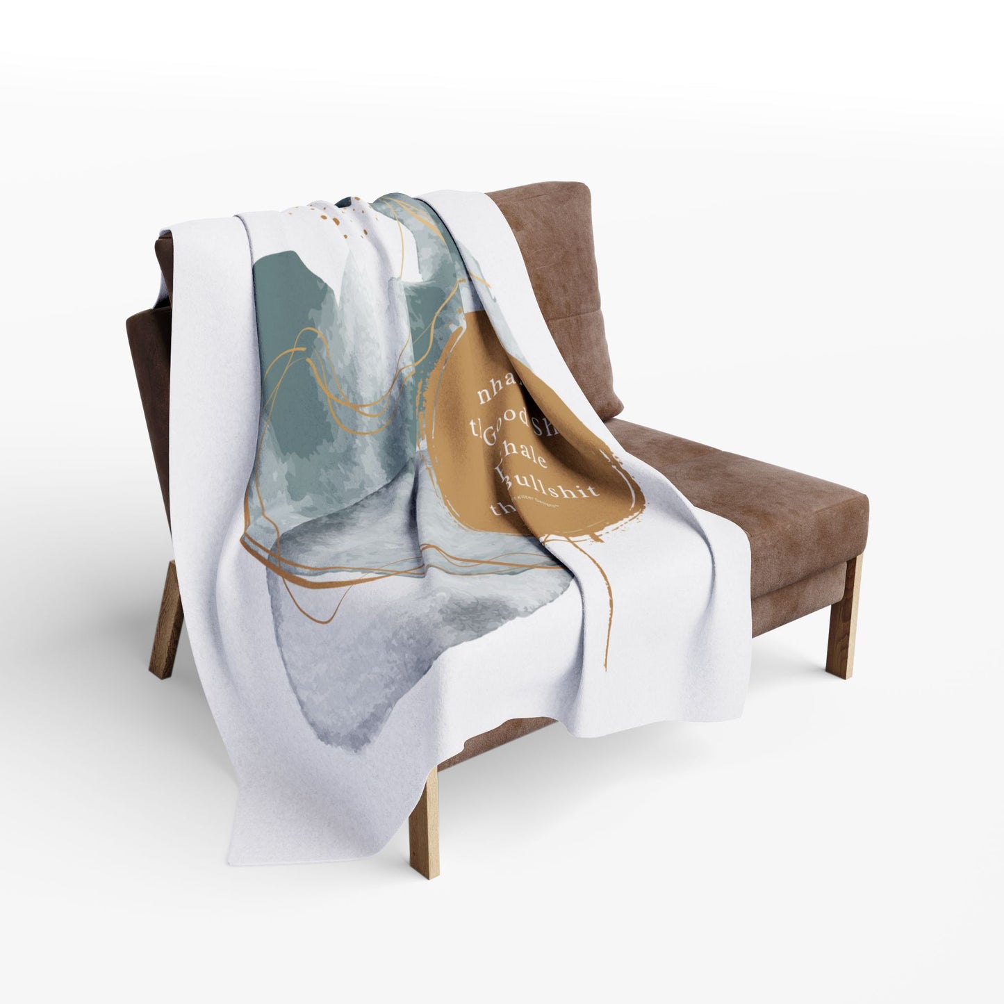 Inhale the good shit, exhale the bullshit! Arctic Fleece Blanket | Cozy Throw Blanket