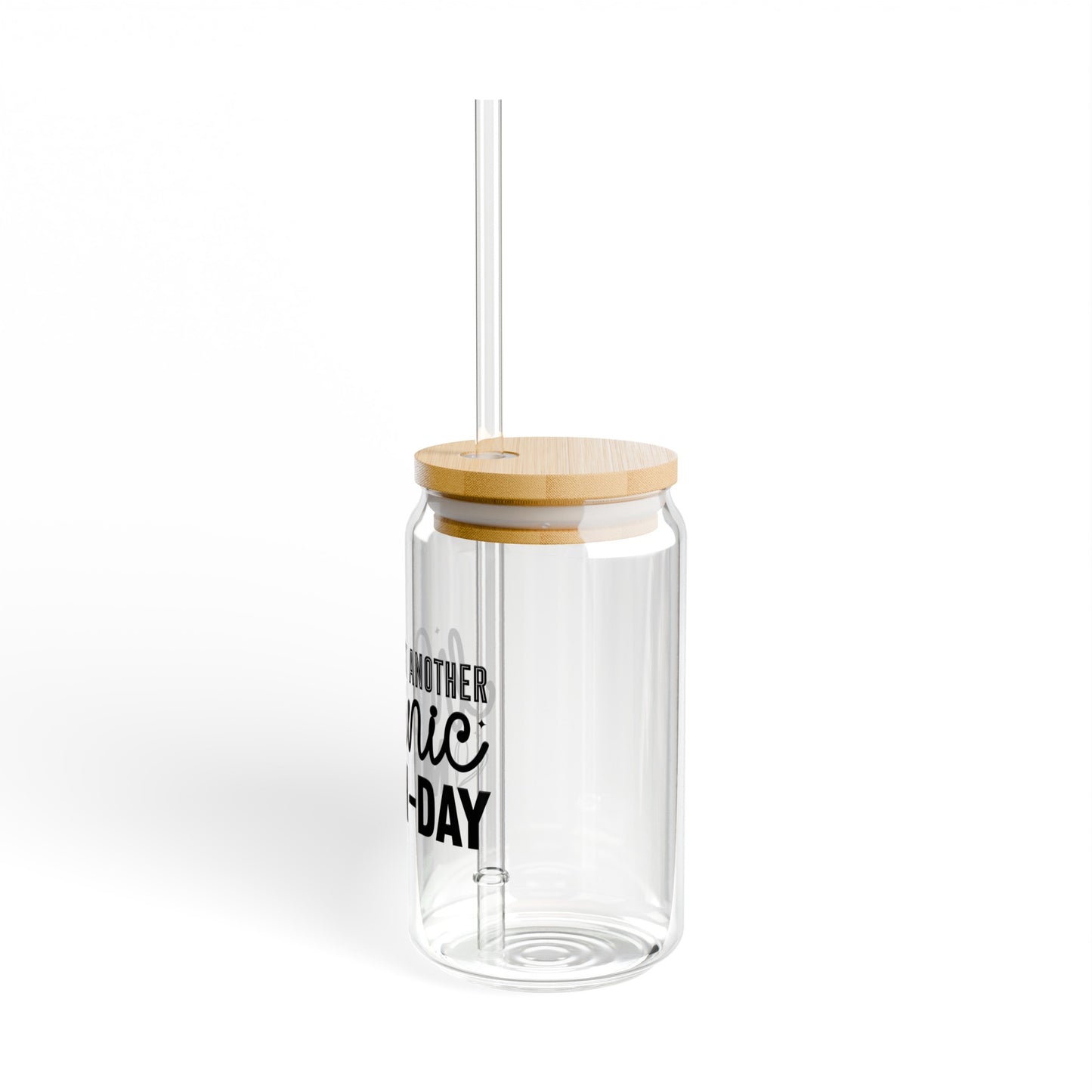 Just Another Manic Mom Day Sipper Glass, 16oz