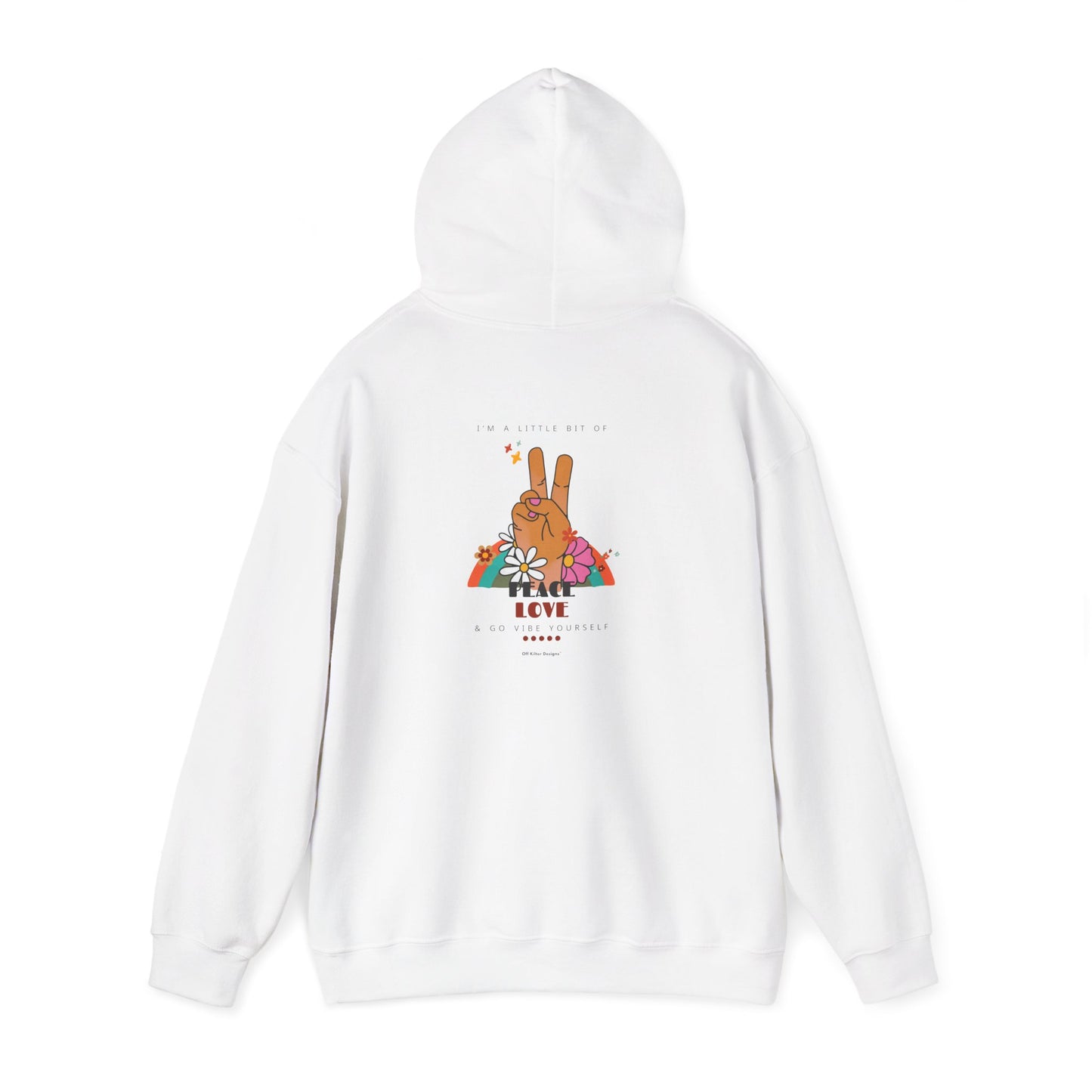 Peace, Love, Go Vibe Yourself Unisex Heavy Blend™ Hooded Sweatshirt