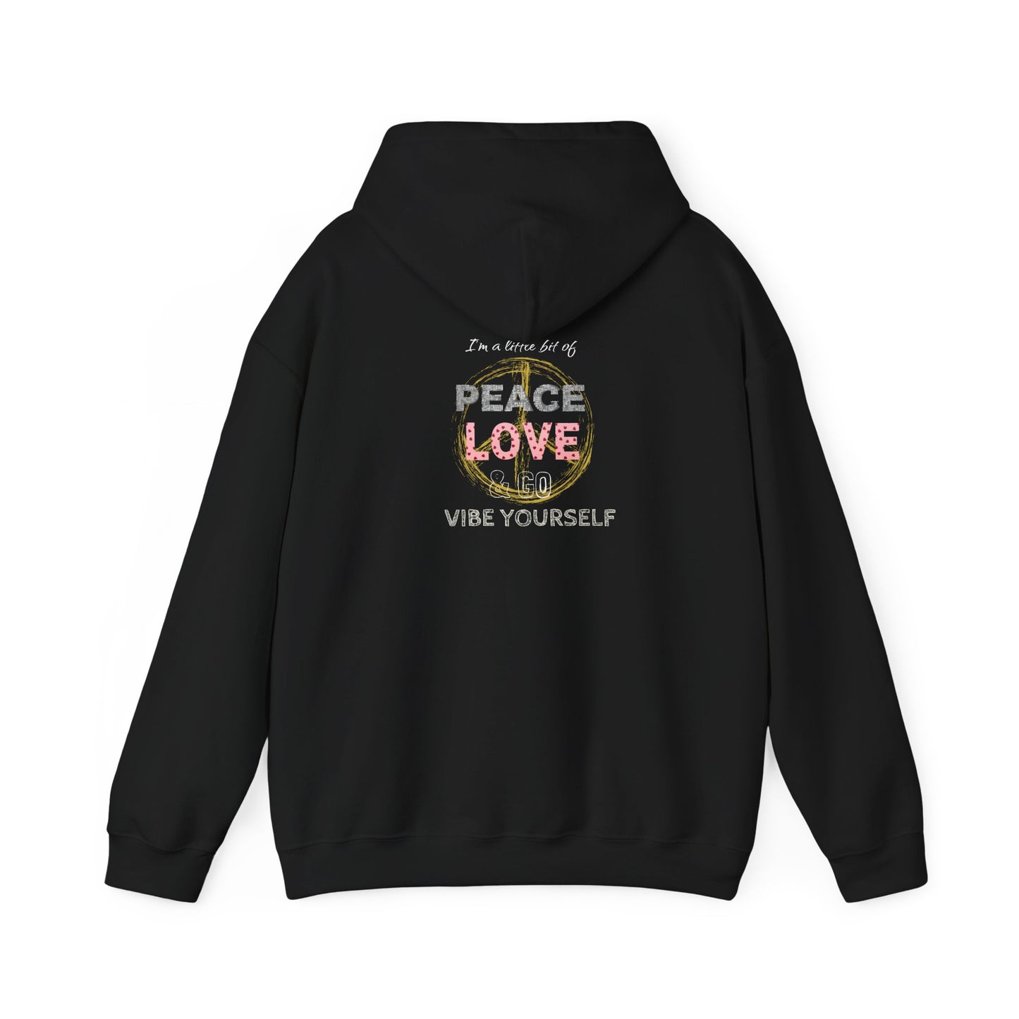 Peace, Love, Vibe yourself Unisex Heavy Blend™ Hooded Sweatshirt
