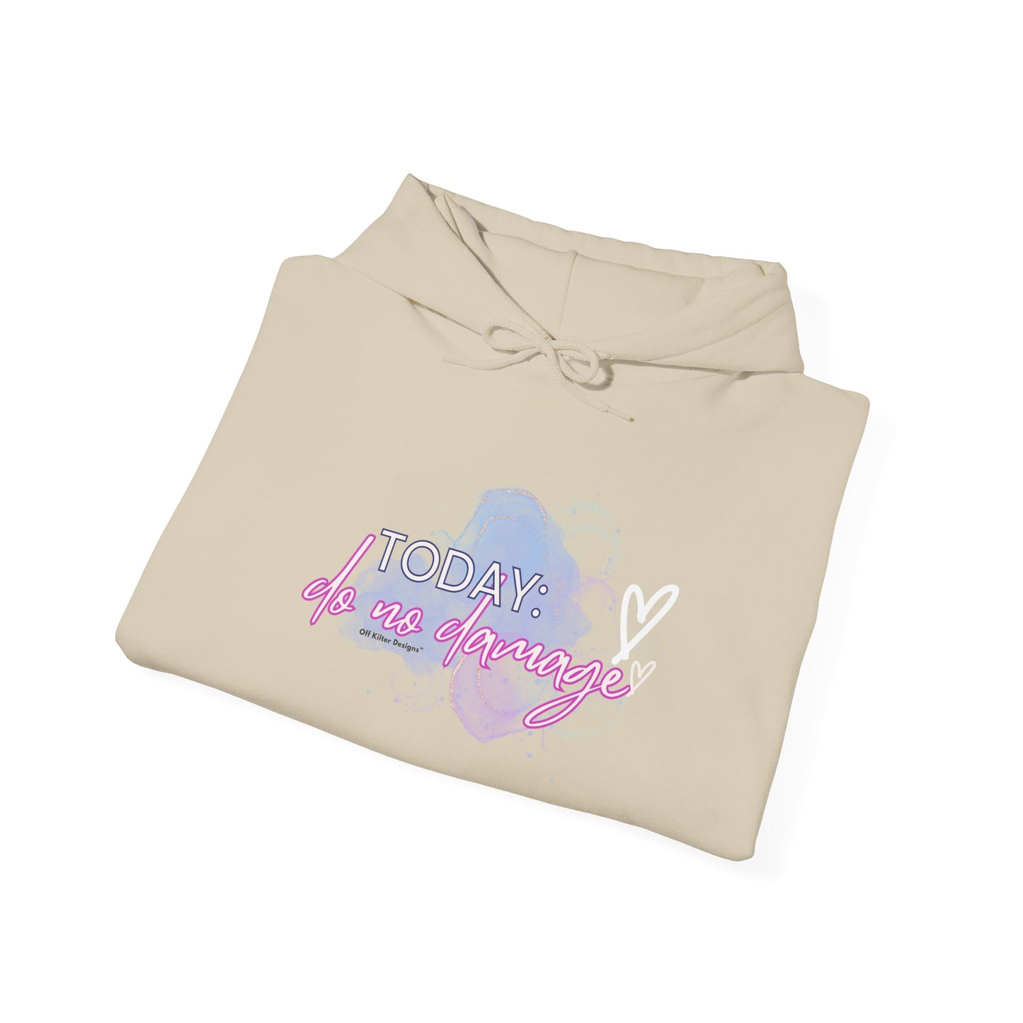 Today: Do no damage Unisex Heavy Blend™ Hooded Sweatshirt