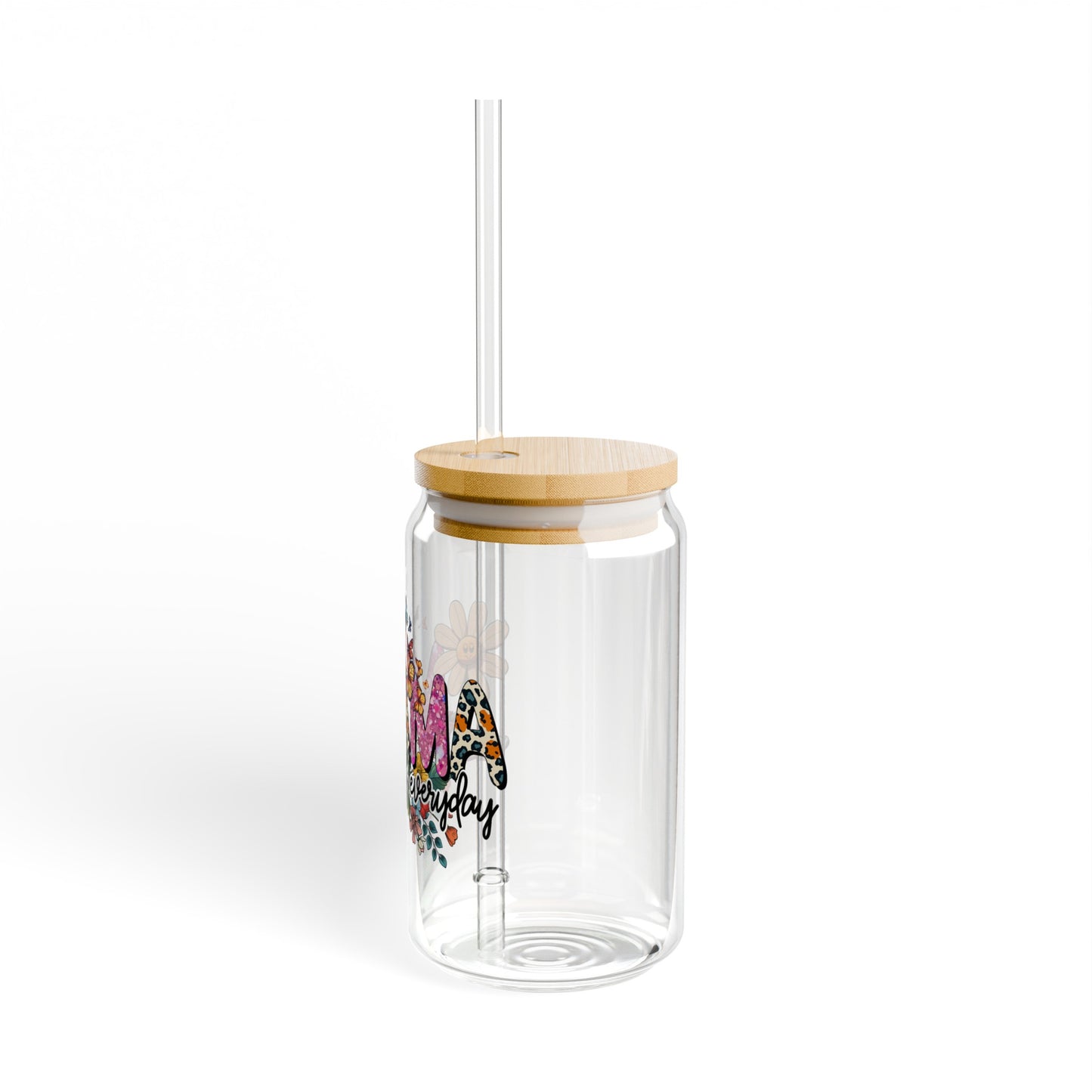 Mama All Day Everyday Sipper Glass, 16oz