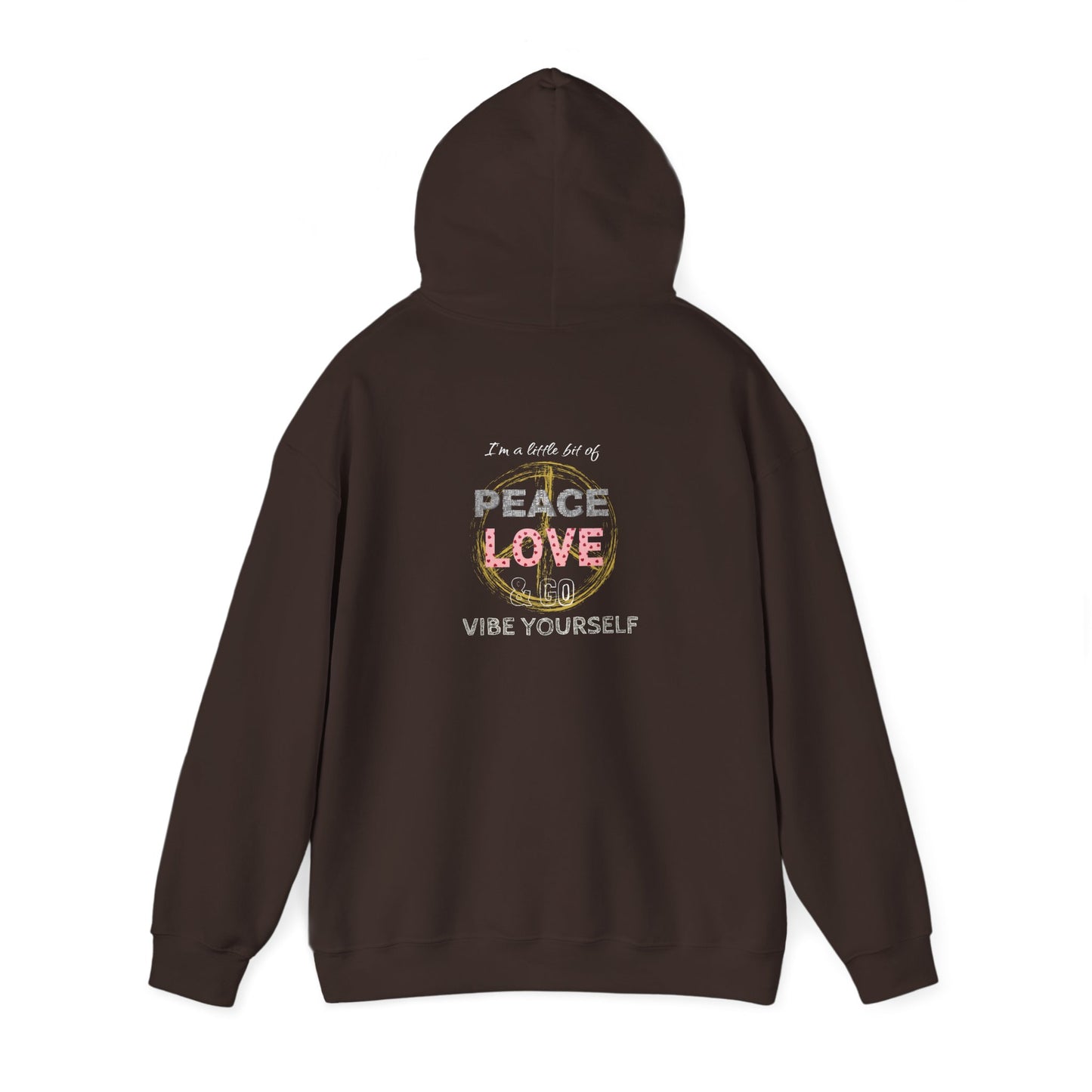 Peace, Love, Vibe yourself Unisex Heavy Blend™ Hooded Sweatshirt