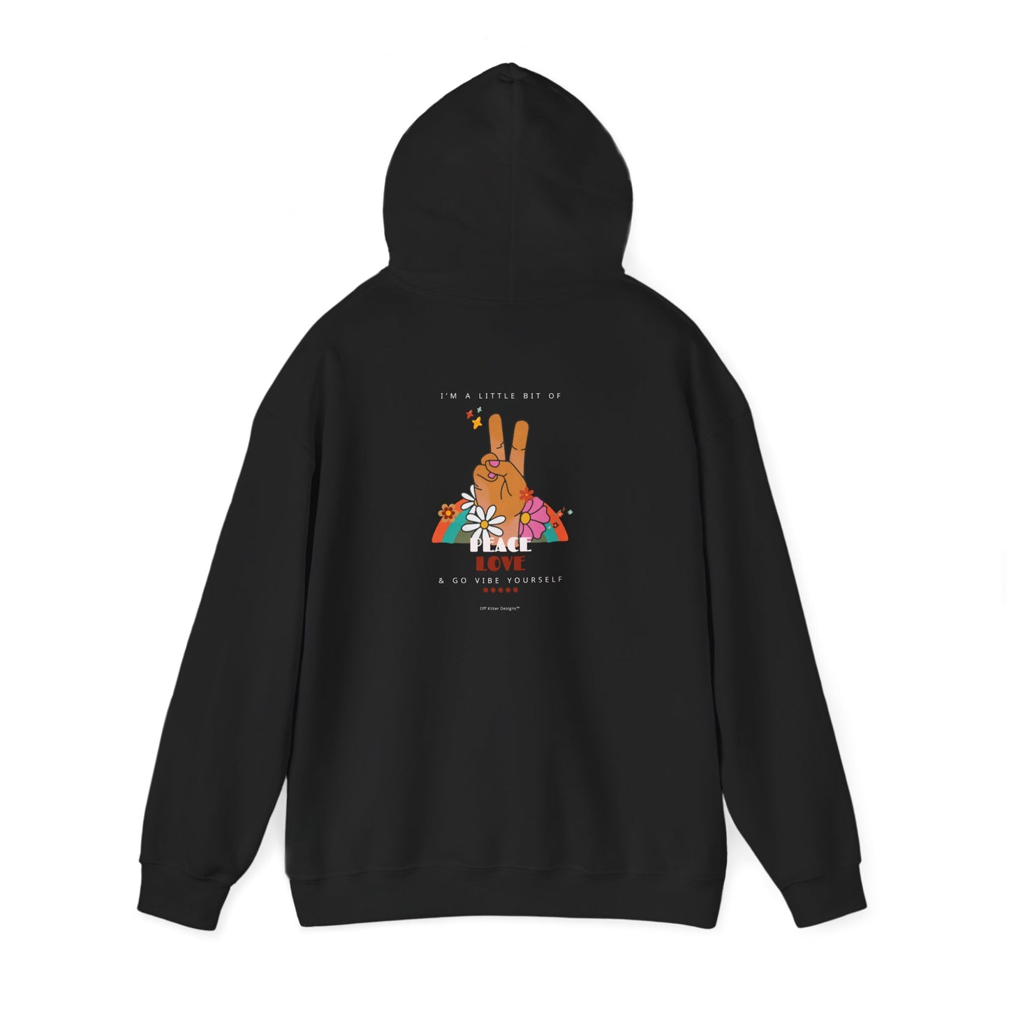 Peace, Love, Go Vibe Yourself Unisex Heavy Blend™ Hooded Sweatshirt