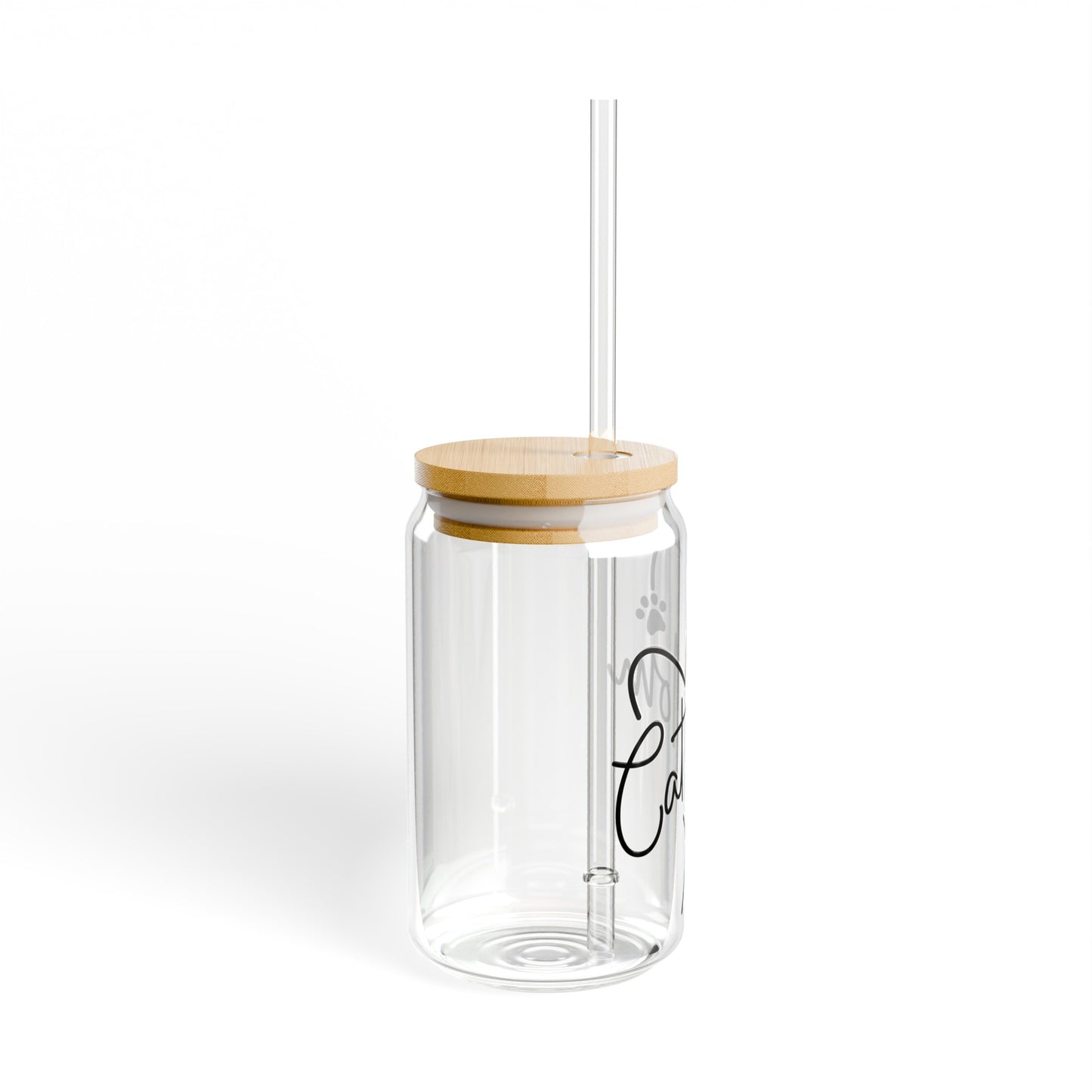 Cat Mom of Sipper Glass, 16oz