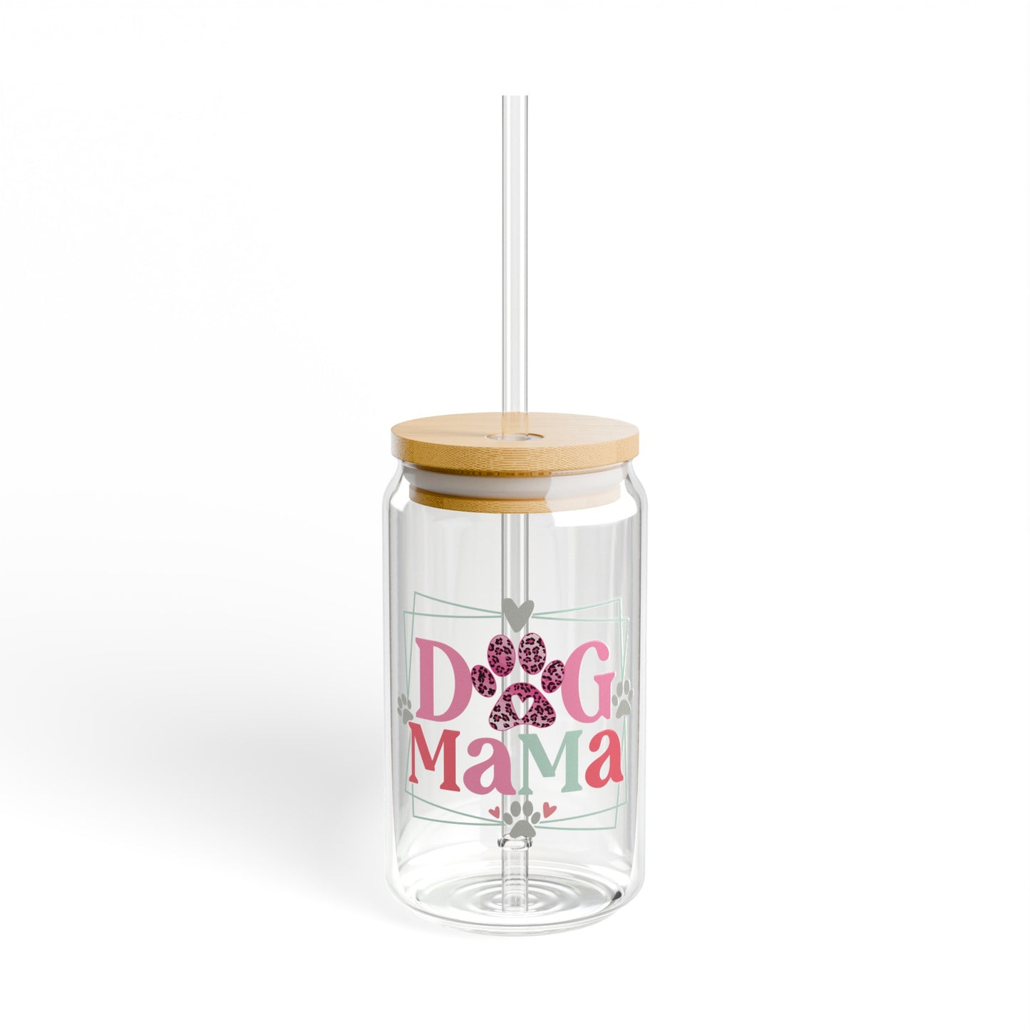 Dog Mama Sipper Glass, 16oz