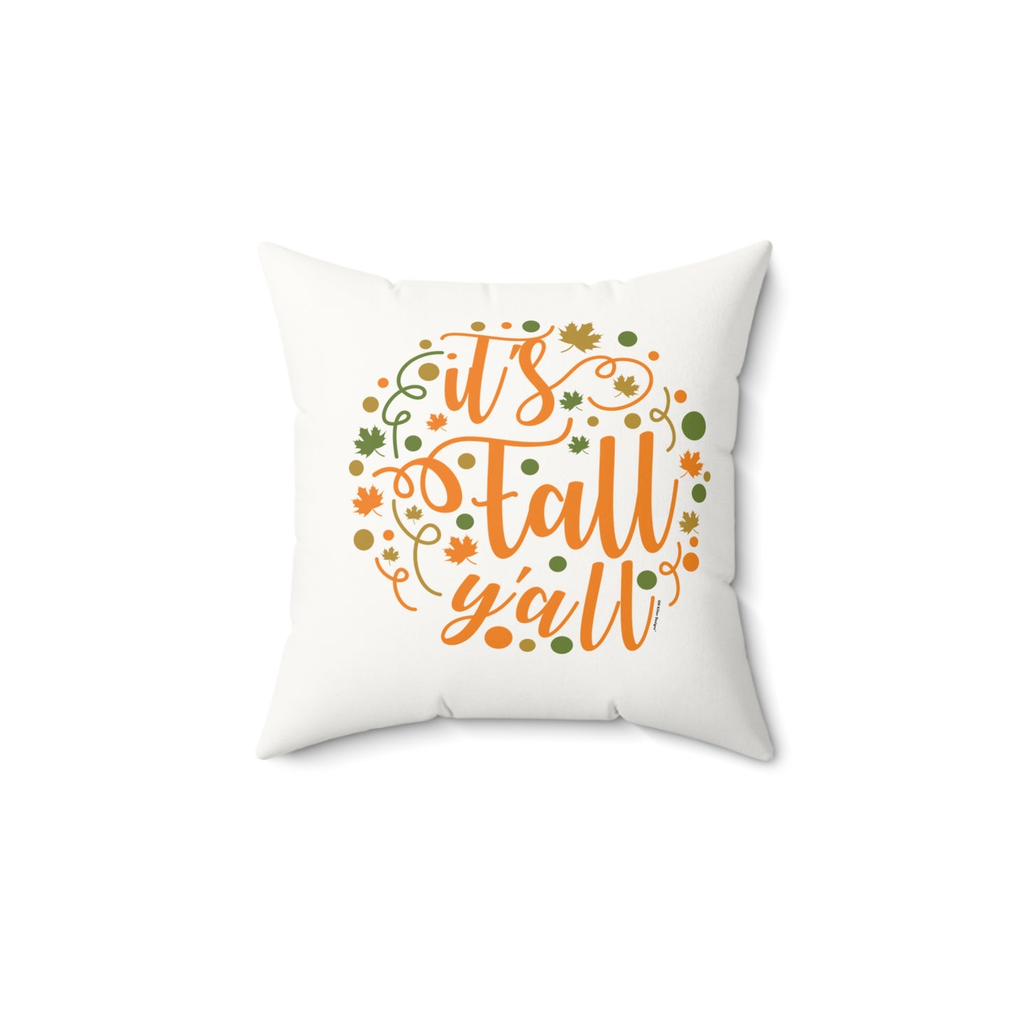 It's Fall Y'all Faux Suede Square Pillow | Cozy Fall-Themed Home Decor