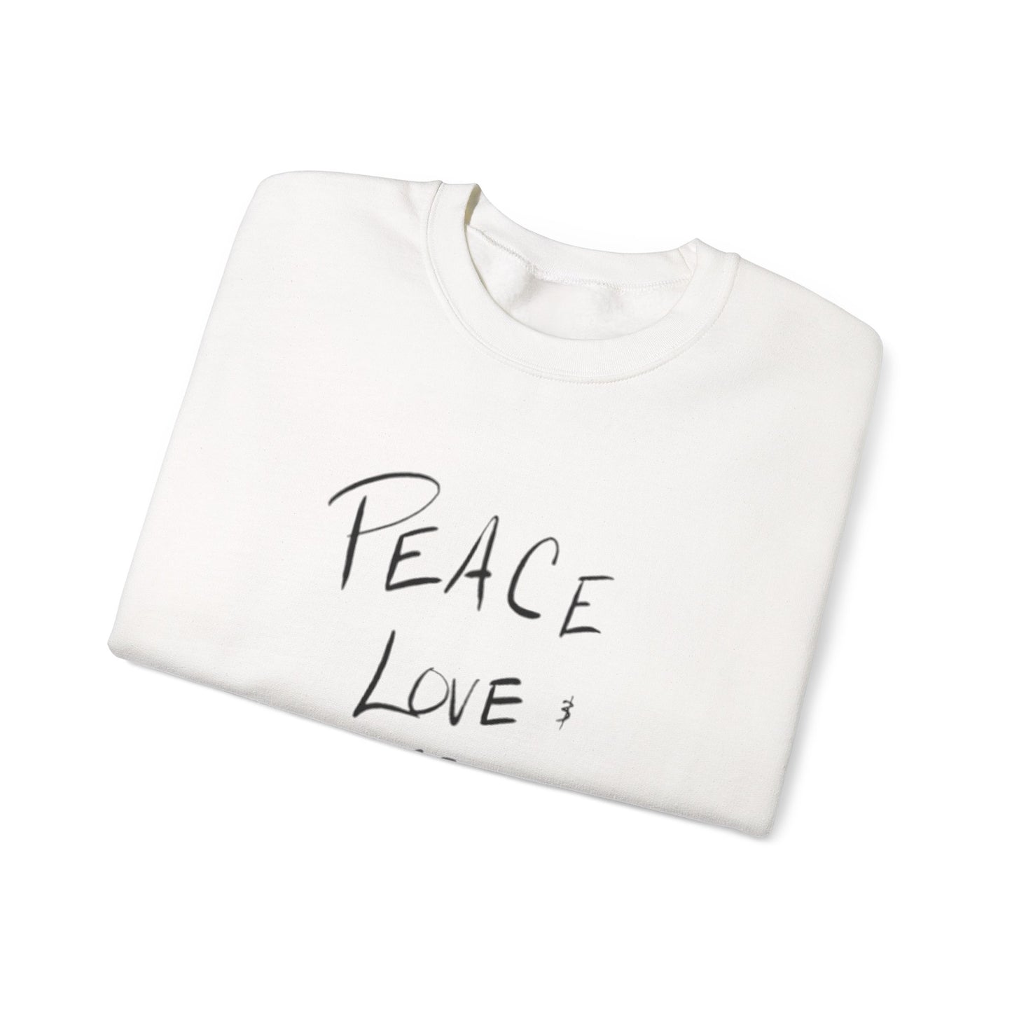 Peace, love, go vibe yourself Unisex Heavy Blend™ Crewneck Sweatshirt