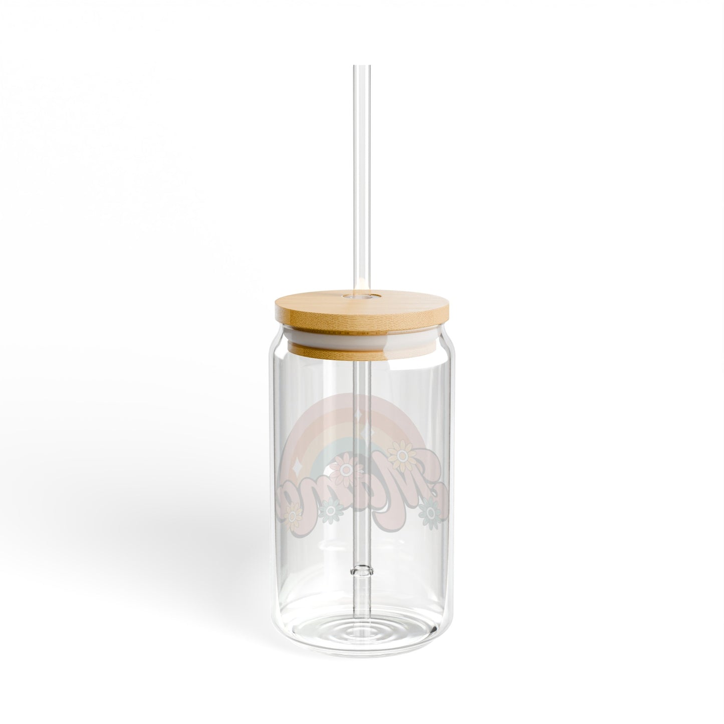 Rainbow Mama Sipper Glass, 16oz