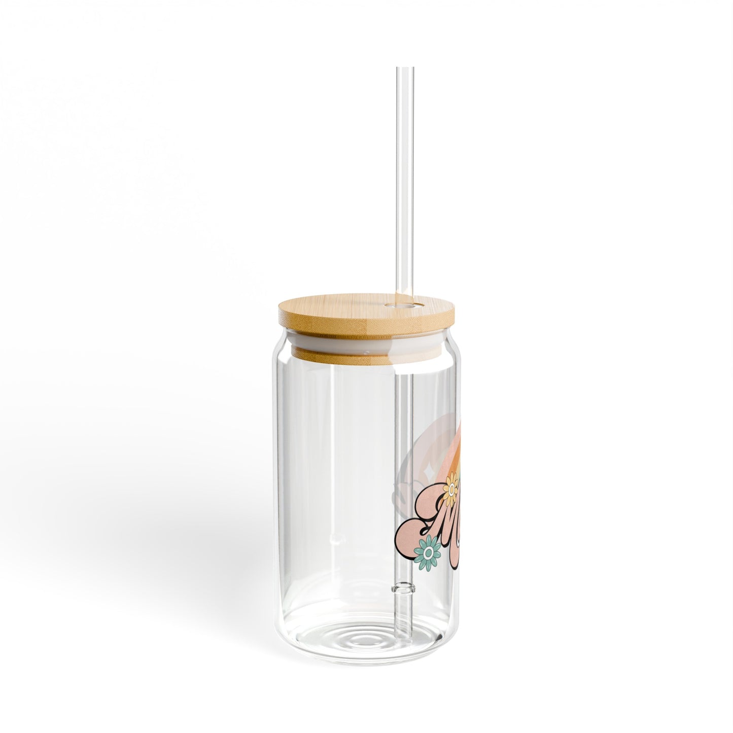 Rainbow Mama Sipper Glass, 16oz