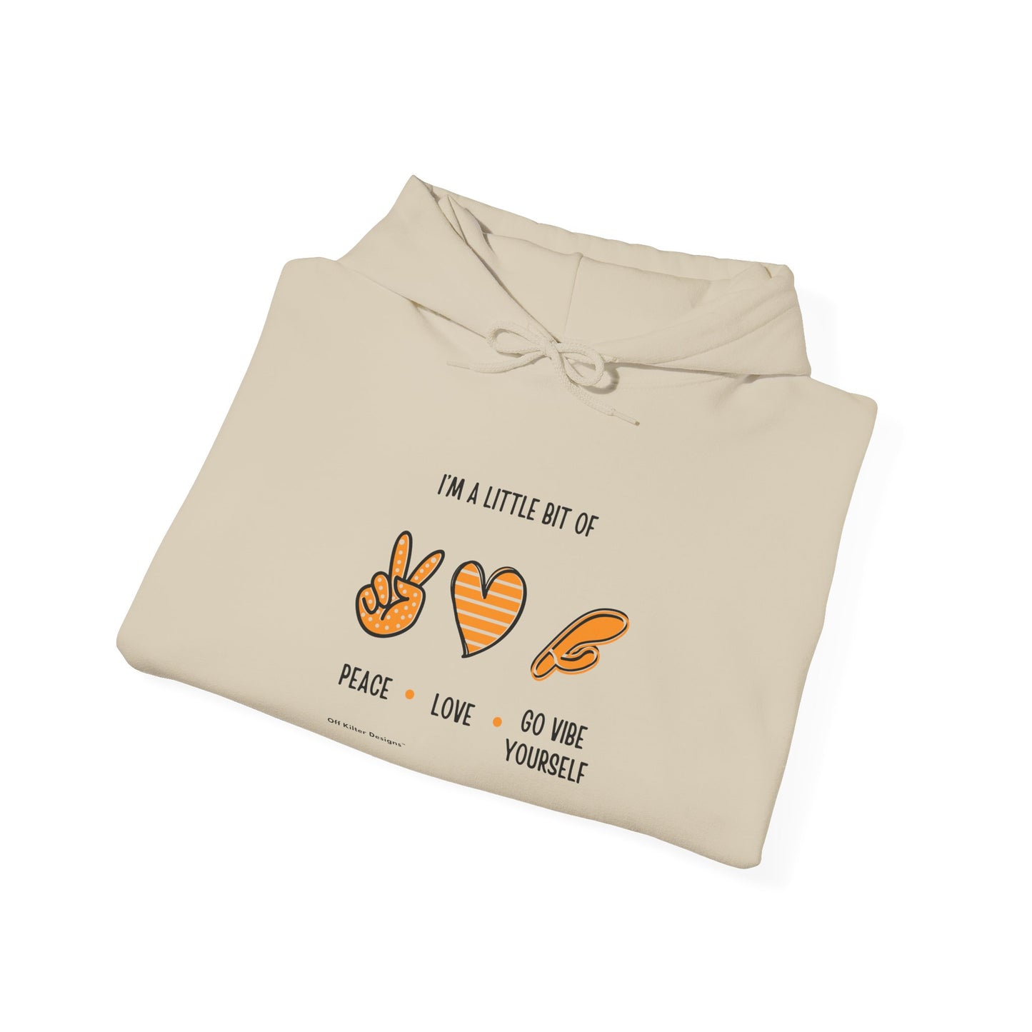 Peace, Love, Go Vibe Yourself Unisex Heavy Blend™ Hooded Sweatshirt