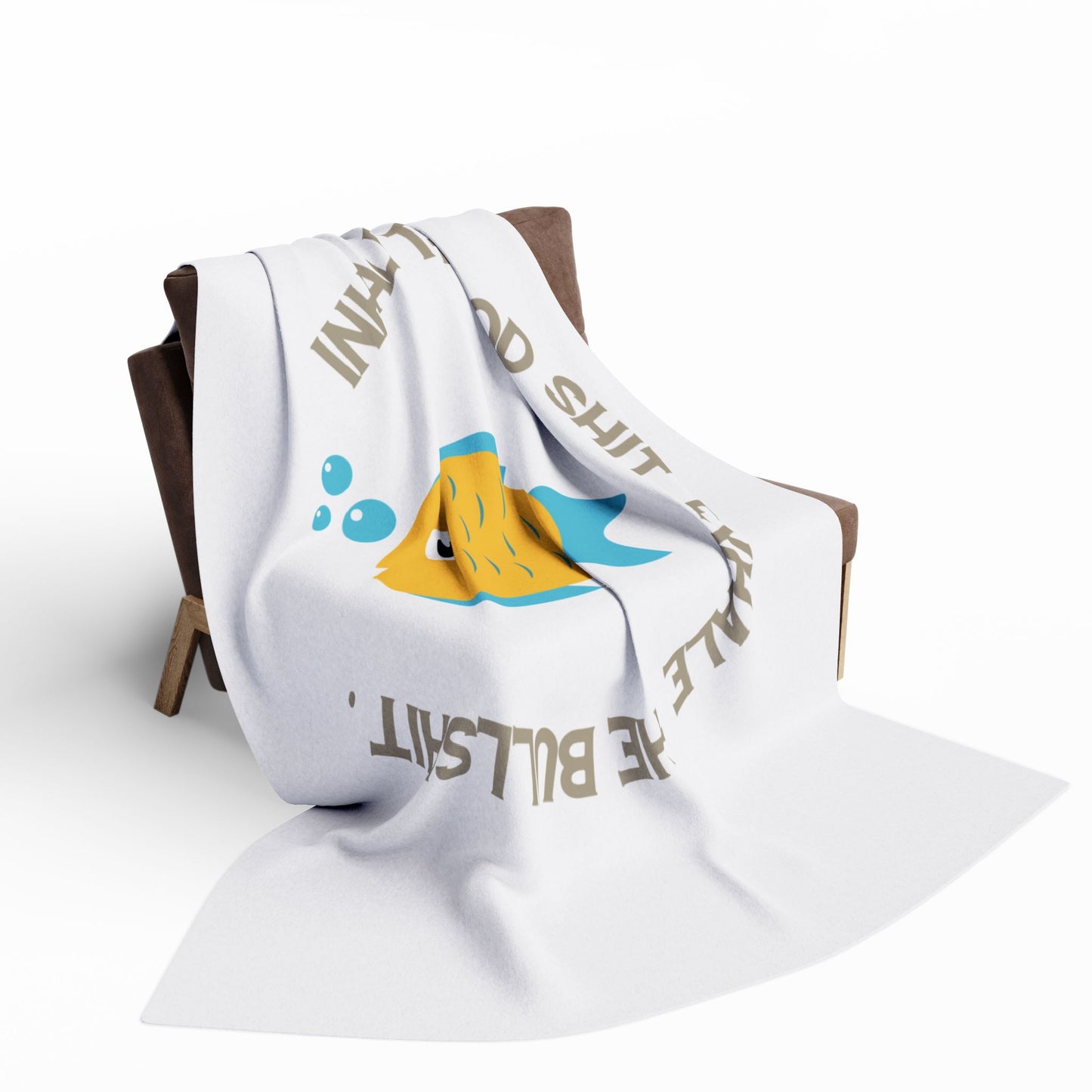 Inhale the good shit, exhale the bullshit! Arctic Fleece Blanket | Cozy Throw Blanket