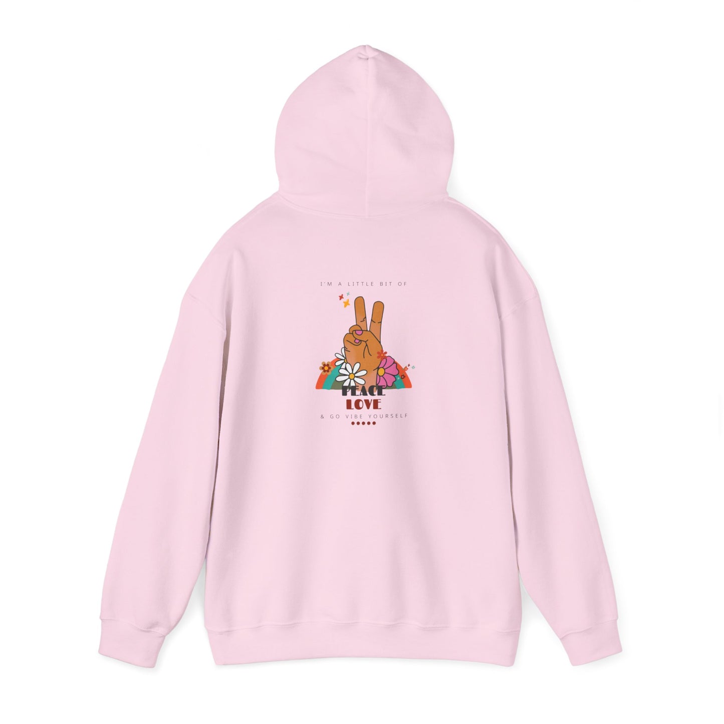 Peace, Love, Go Vibe Yourself Unisex Heavy Blend™ Hooded Sweatshirt