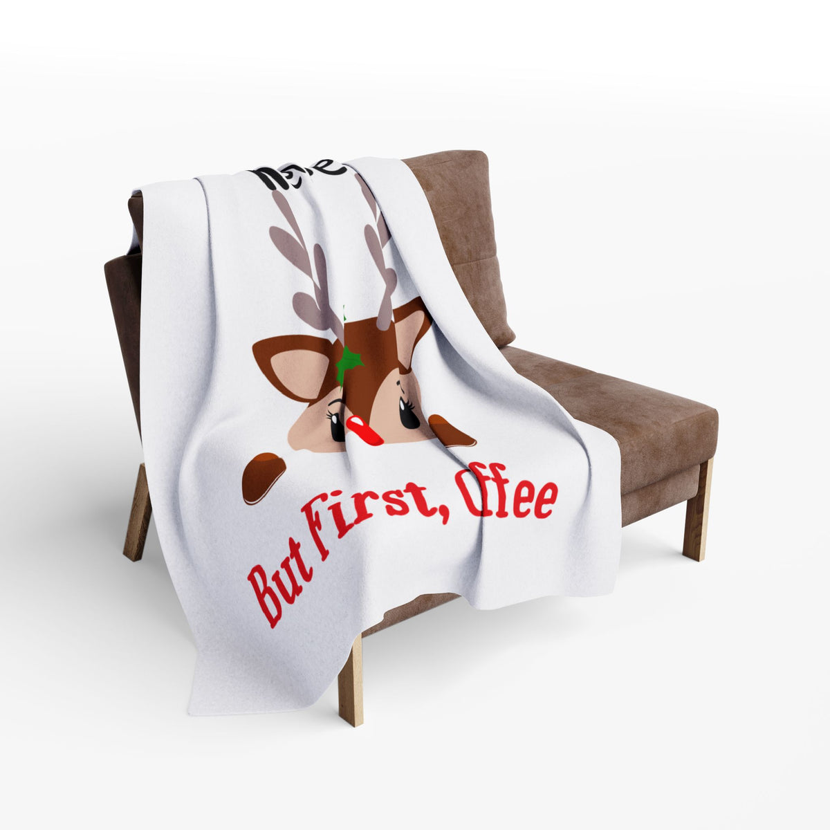 Santa's Little Helper Arctic Fleece Blanket | Cozy Holiday-Themed Throw Blanket
