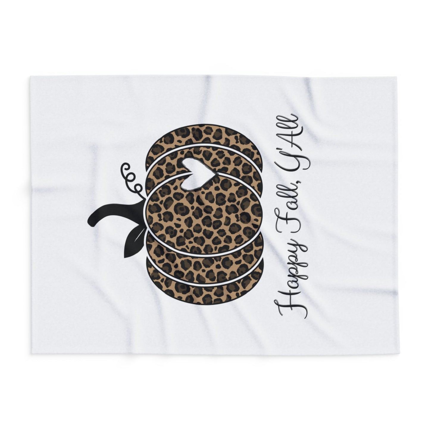 Happy Fall Y'all Arctic Fleece Blanket | Cozy Autumn-Themed Throw Blanket