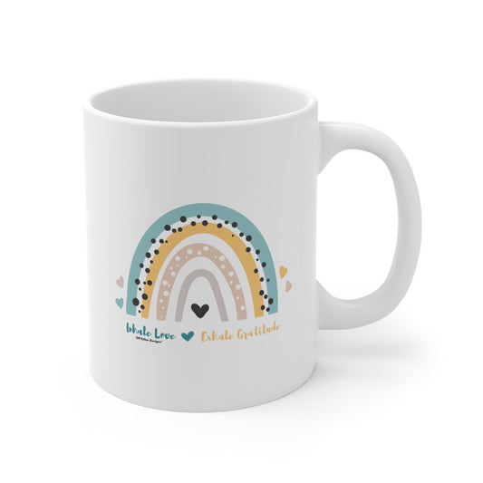 Inhale Love, Exhale Gratitude Mug 11oz