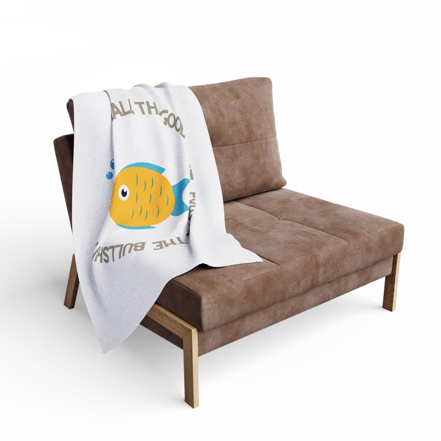 Inhale the good shit, exhale the bullshit! Arctic Fleece Blanket | Cozy Throw Blanket