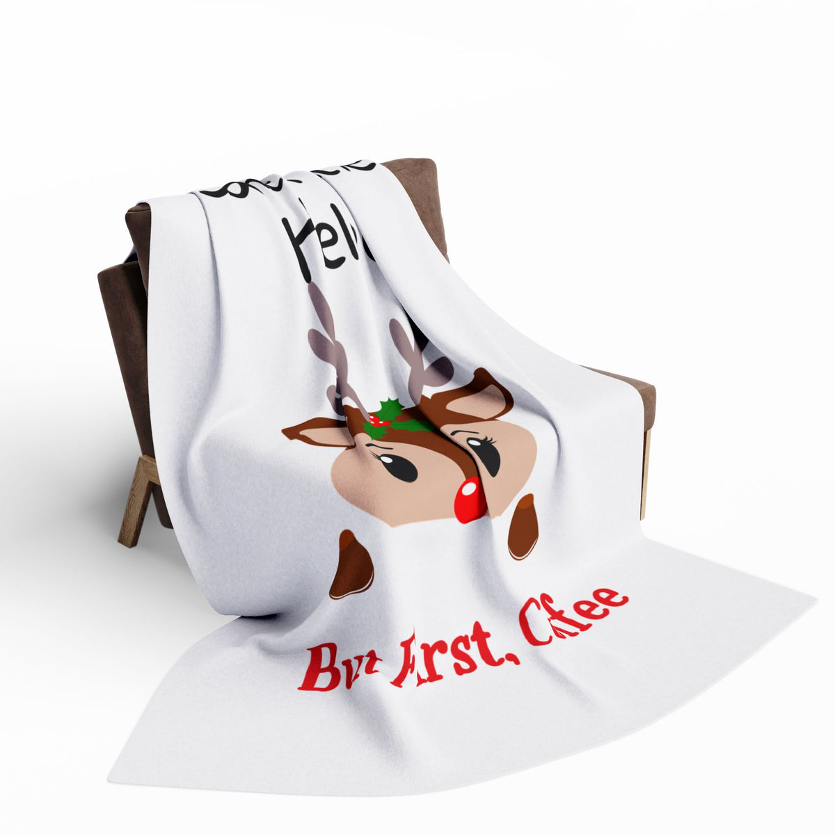 Santa's Little Helper Arctic Fleece Blanket | Cozy Holiday-Themed Throw Blanket