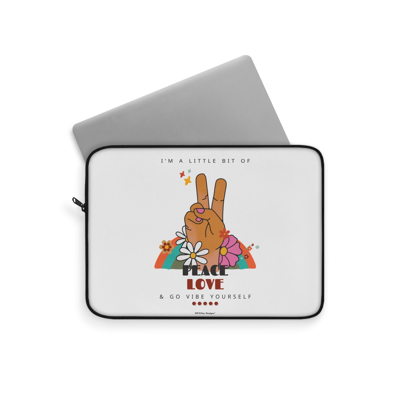 Peace, love, go vibe yourself Laptop Sleeve