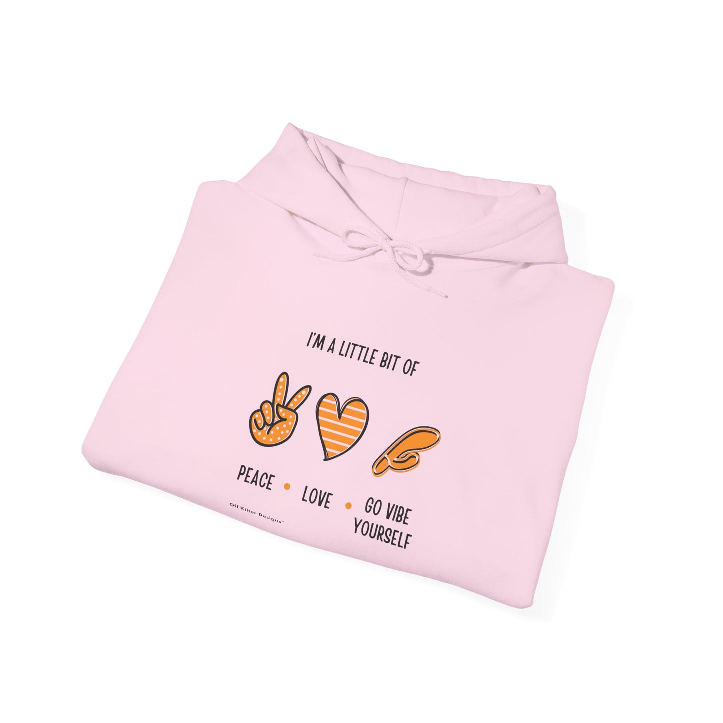 Peace, Love, Go Vibe Yourself Unisex Heavy Blend™ Hooded Sweatshirt
