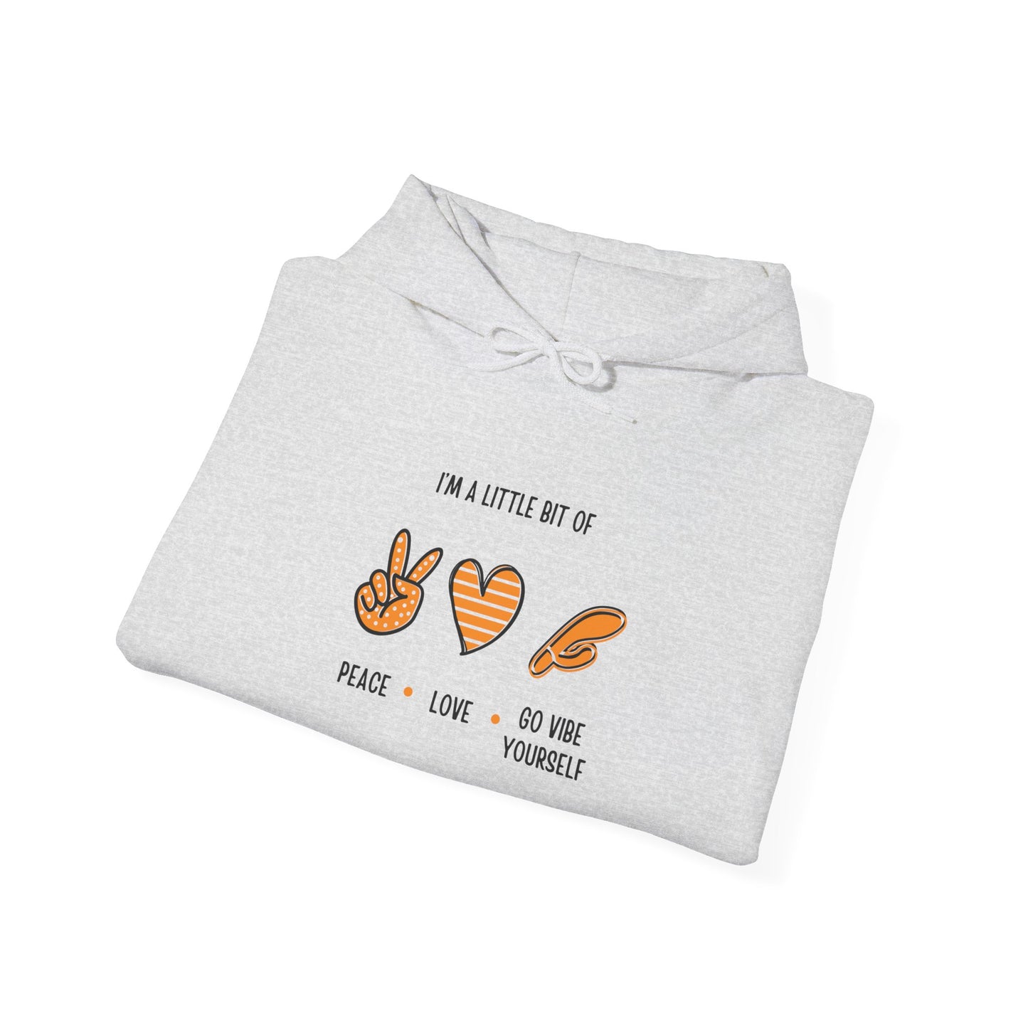 Peace, Love, Go Vibe Yourself Unisex Heavy Blend™ Hooded Sweatshirt