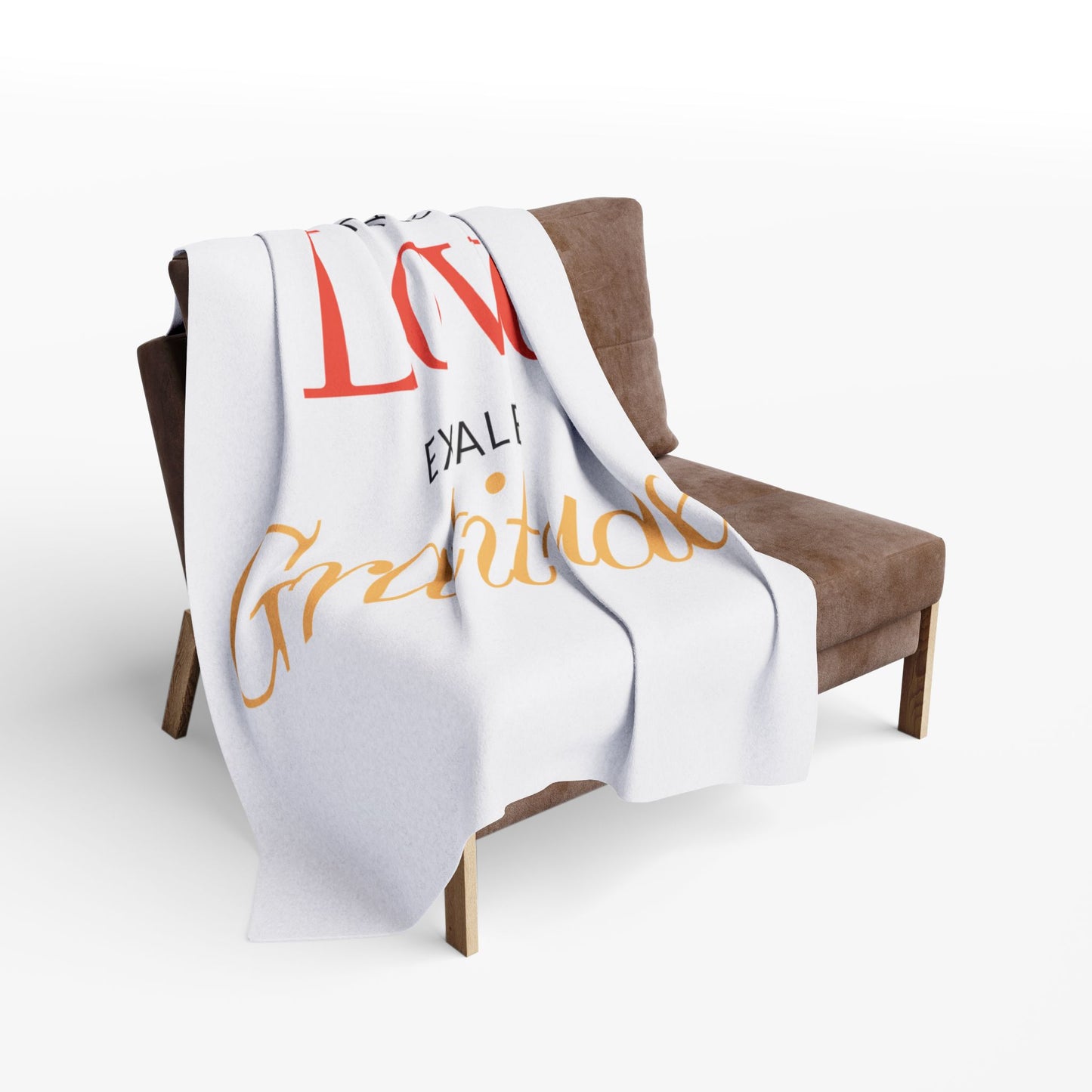 Inhale Love, Exhale Gratitude! Arctic Fleece Blanket | Cozy Throw Blanket