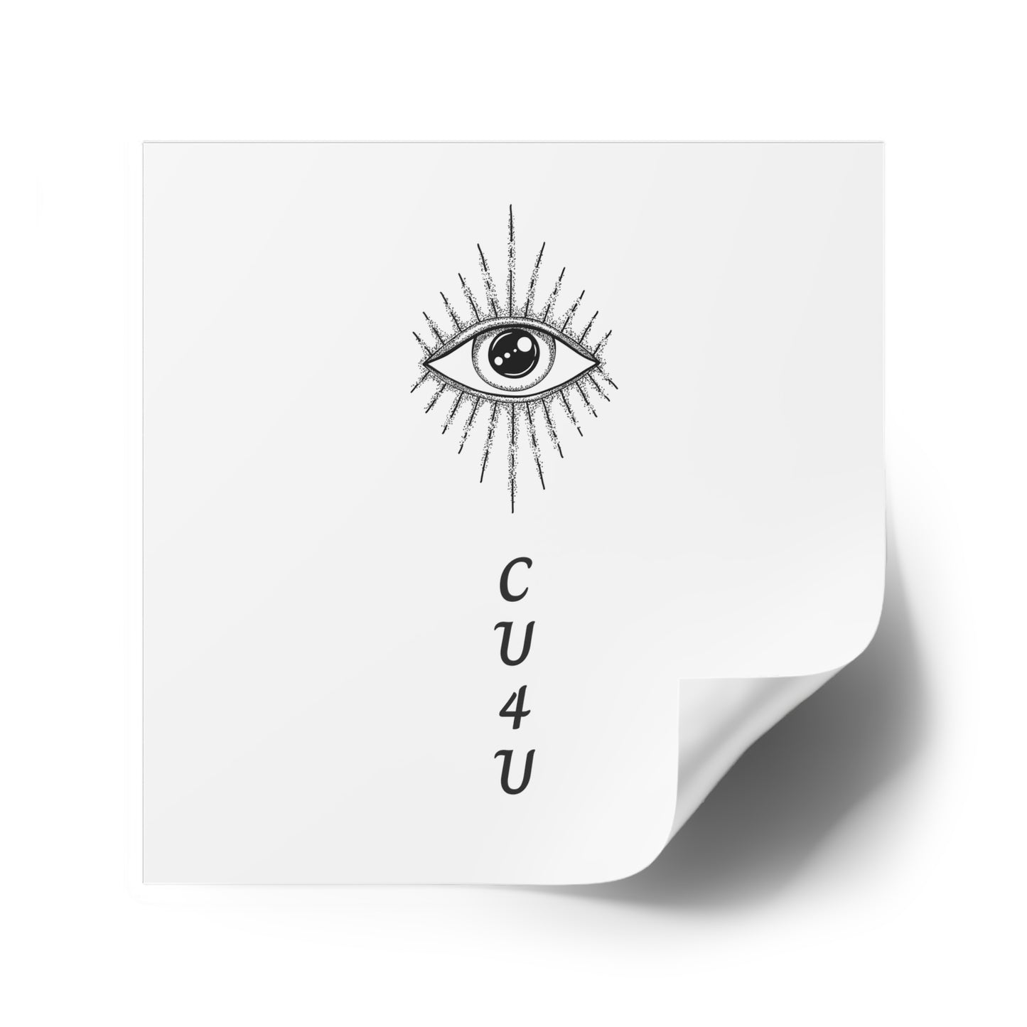 I see you for you Square Stickers, Indoor\Outdoor