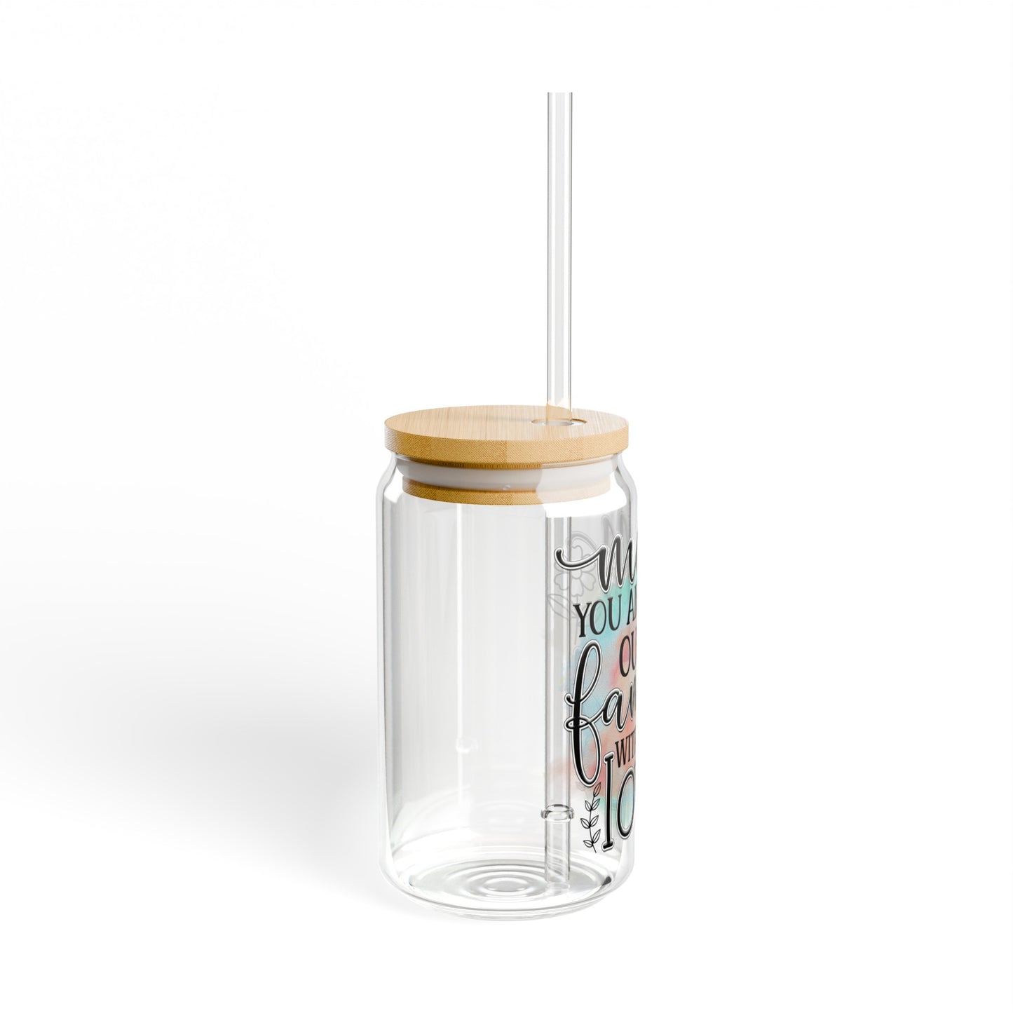 Mom you anchor our family with your love Sipper Glass, 16oz