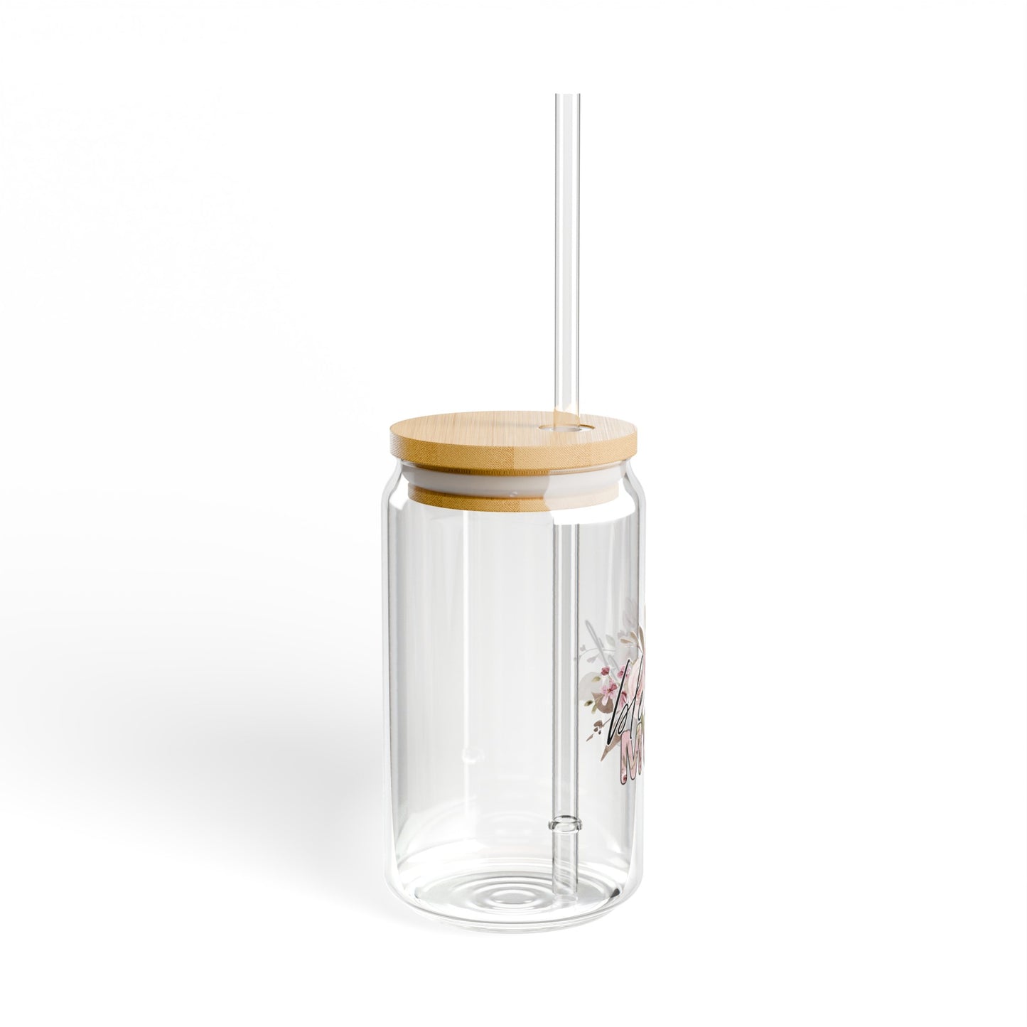 Blessed Mom Sipper Glass, 16oz
