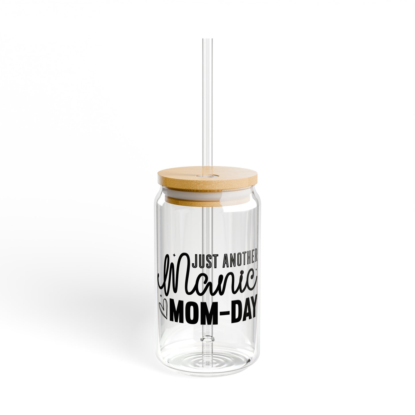 Just Another Manic Mom Day Sipper Glass, 16oz