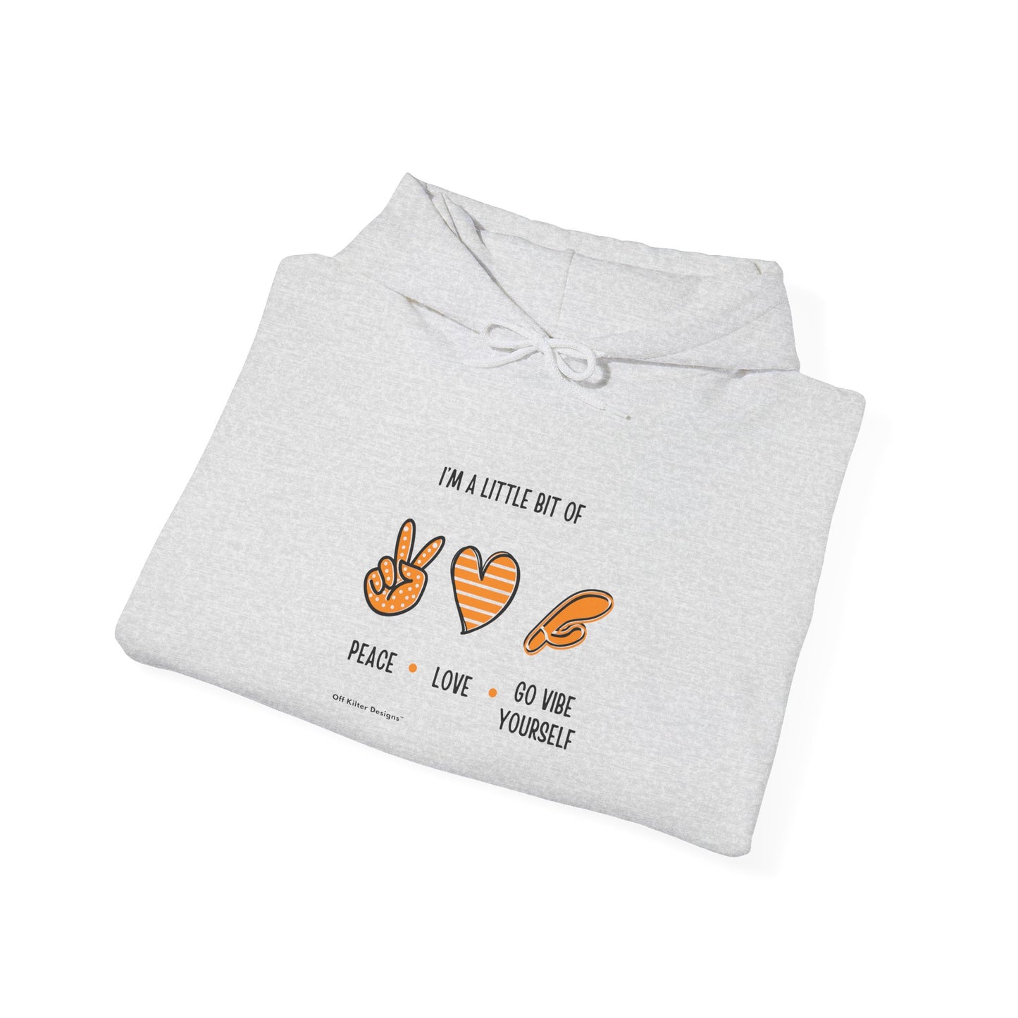 Peace, Love, Go Vibe Yourself Unisex Heavy Blend™ Hooded Sweatshirt