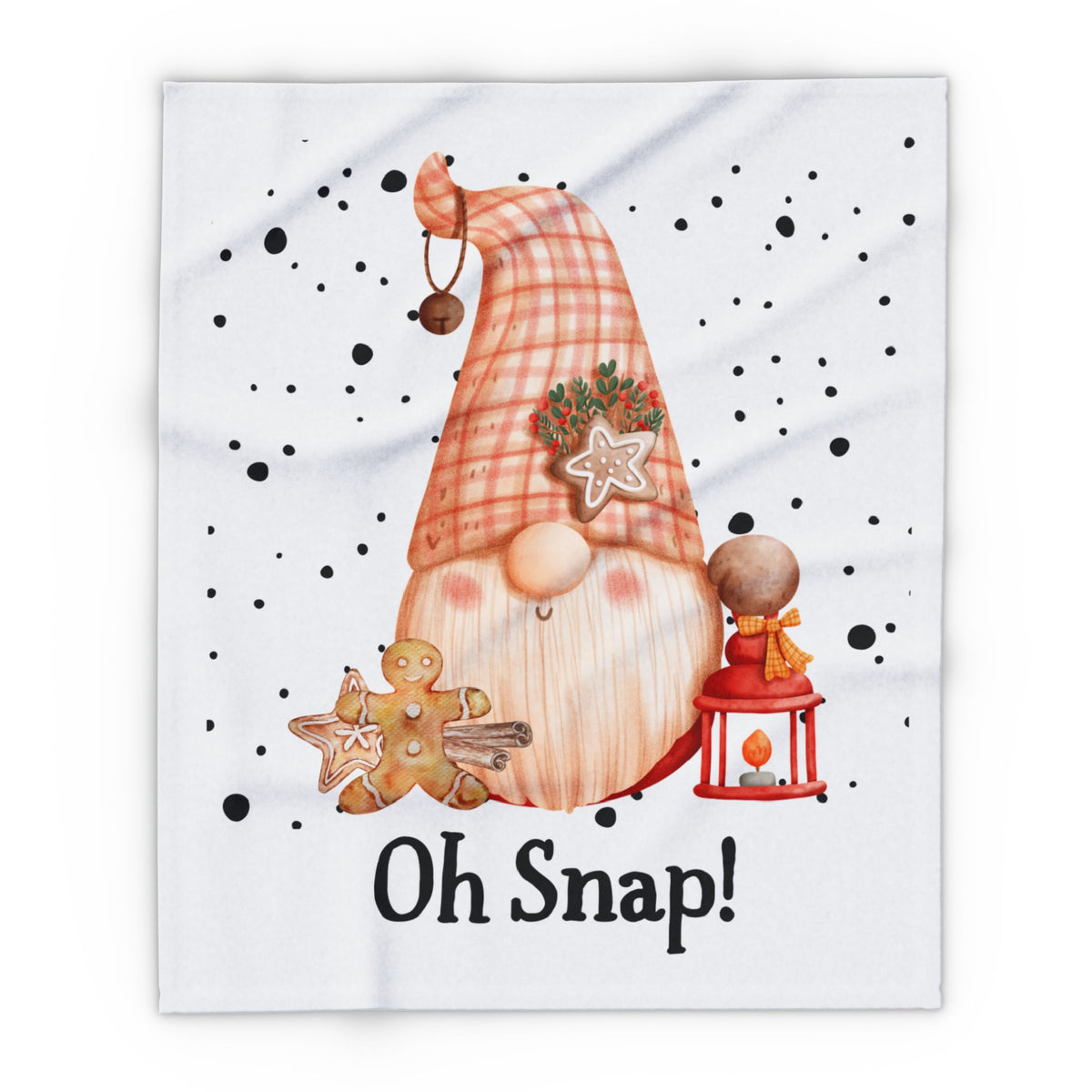 Oh Snap! Arctic Fleece Blanket | Cozy Holiday-Themed Throw Blanket