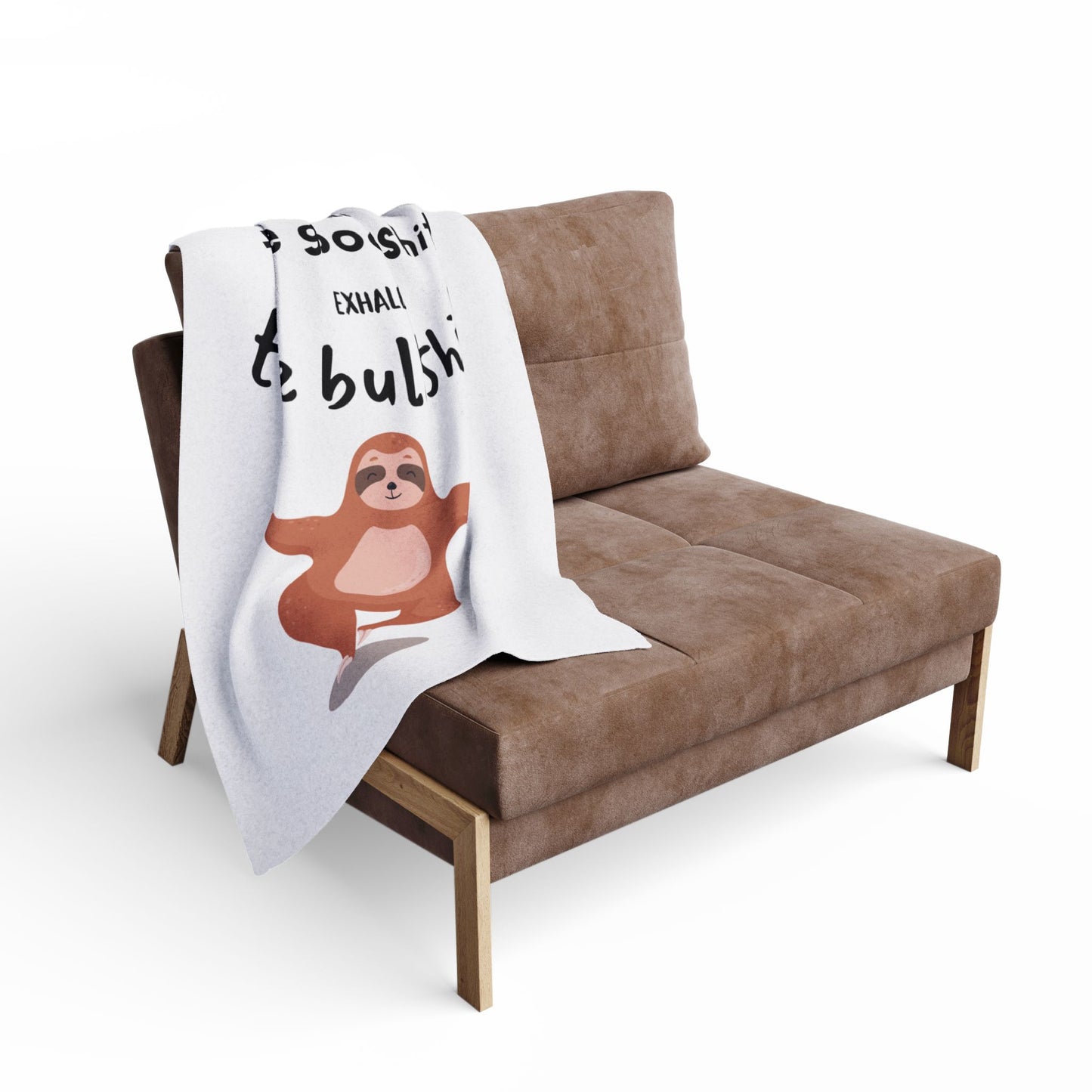 Inhale the good shit, exhale the bullshit! Arctic Fleece Blanket | Cozy Throw Blanket